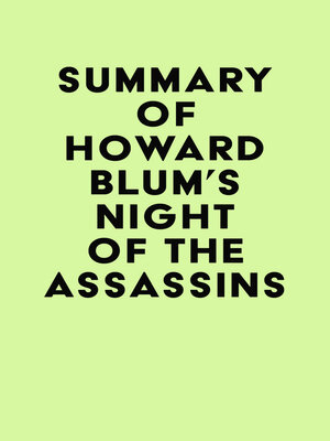 cover image of Summary of Howard Blum 's Night of the Assassins